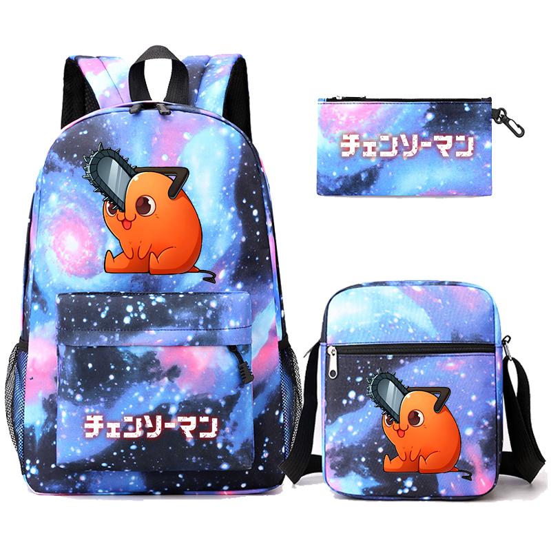 3 Teile/satz Anime Gedruckt Rucksack Sharingan Jugendliche Große Kapazität Cartoon Student Schul Mädchen Zurück Zu Schule Tasche