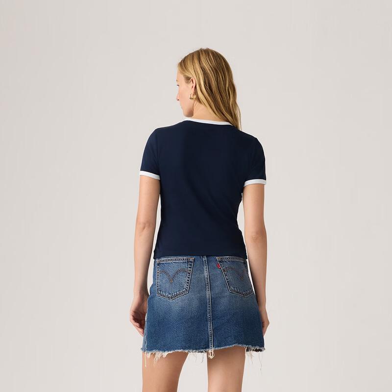 Levi's Women's Logo Embroidered Short-Sleeve T-Shirt