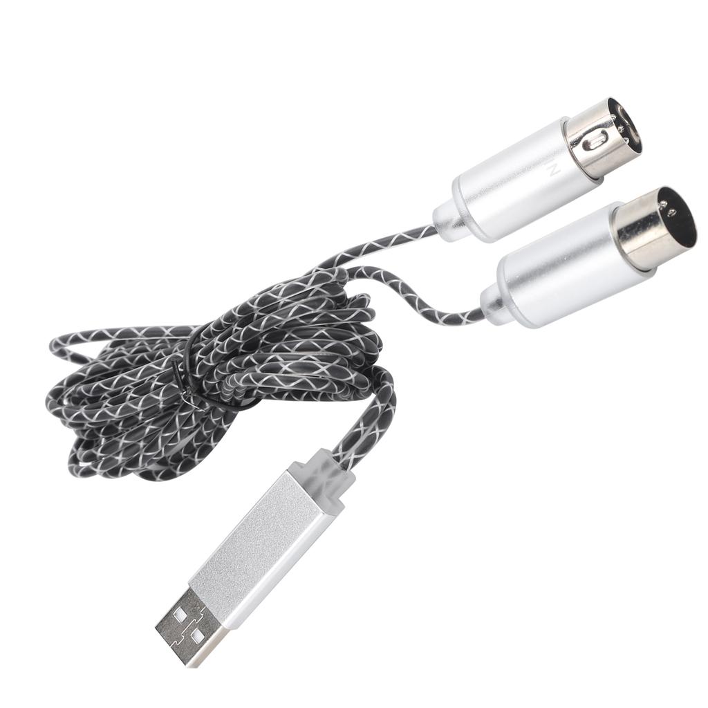 MIDI Cable Transfer USB TPE Sheath Electronic Piano to Computer Editing Connection Line