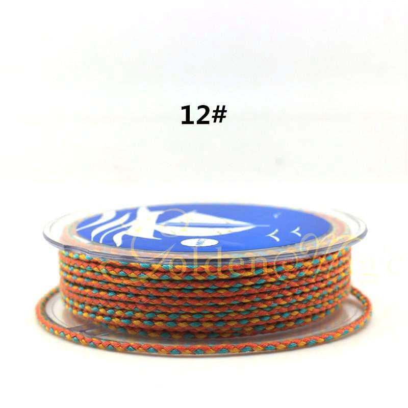 Colorful Carrying Strap Braided Rope Hand-Made Cotton Threads Handcraft Braiding Rope Braided Rope Bracelet Braiding Thread Crafts Tassel DIY Material