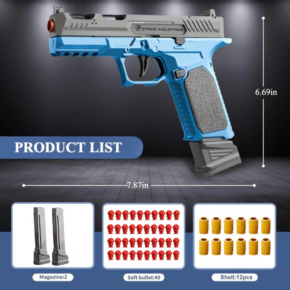 Continuous Shooting Toy Gun SIG17 Airsoft Pistol Shell Eject Empty Hanging Launcher Outdoor Game for Children Christmas Gift