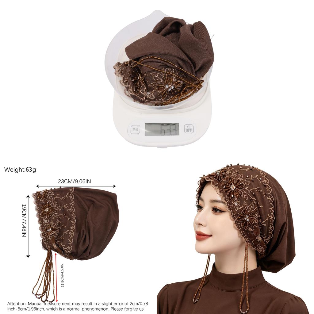 Ethnic Style Handcrafted Embroidered Lace Sun Hat For Summer Beach Travel