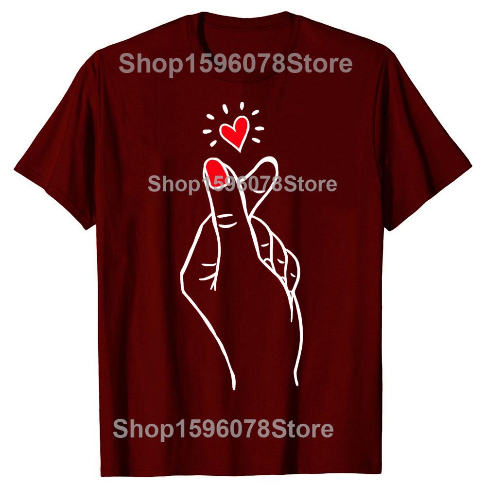 Saranghae Ich liebe dich Koreanische Kultur Kpop Musik Kdrama Liebhaber T-Shirts Herren Locker Übergröße Streetwear Hip Hop Unisex T-Shirt