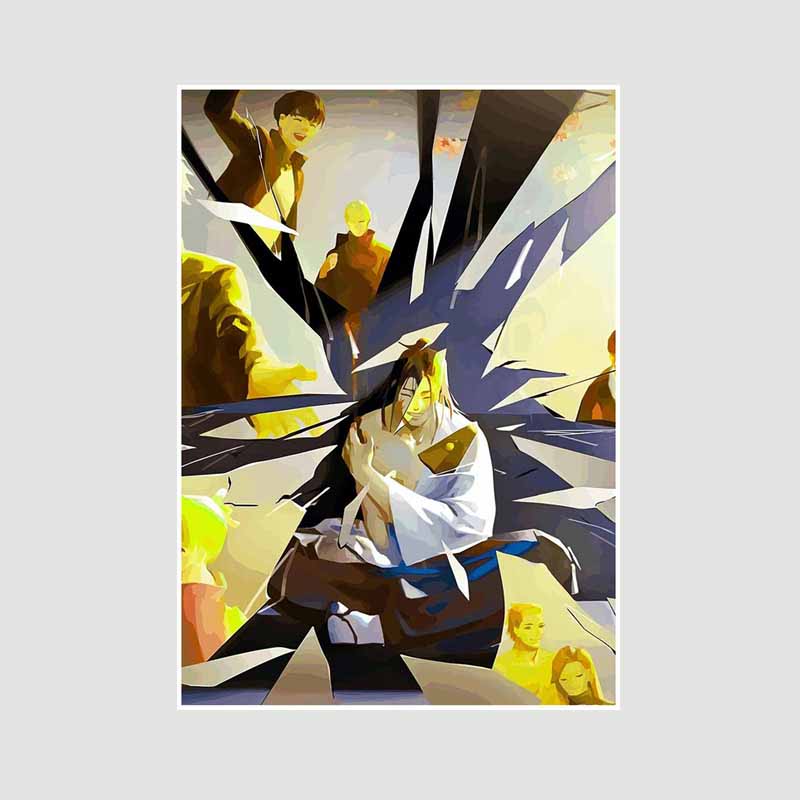 Anime Jujutsu Kaisen Posters Aesthetic White Paper Satoru Gojo Nobara Kugisaki Poster Wall Art Painting Study Home Decor Room Bar Decoration Pictures