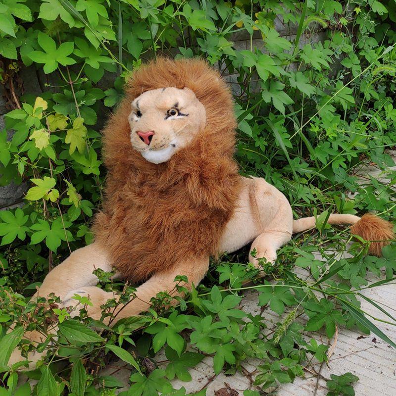 Vivid Lion Plush Soft Cuddly Huge Stuffed Animal Delightful Jungle Doll For Kids