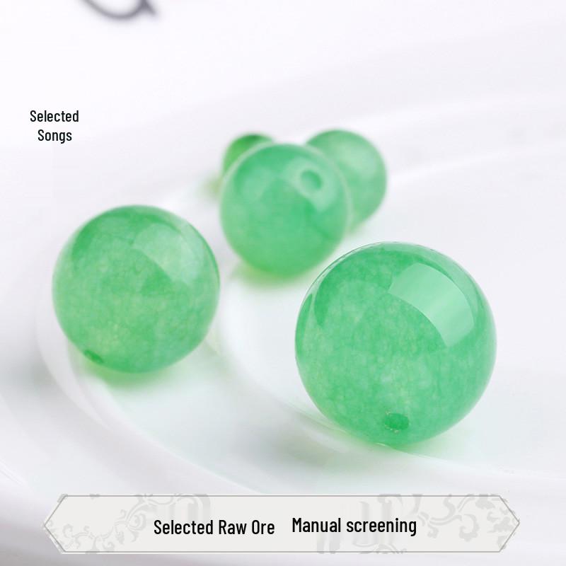 Dongling Jade Crystal Loose Beads for DIY Handmade Accessories and Ornaments (E18)