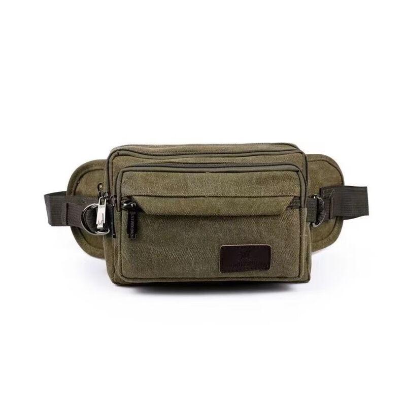 Li Shen Men's Multi-functional Canvas Waist Bag