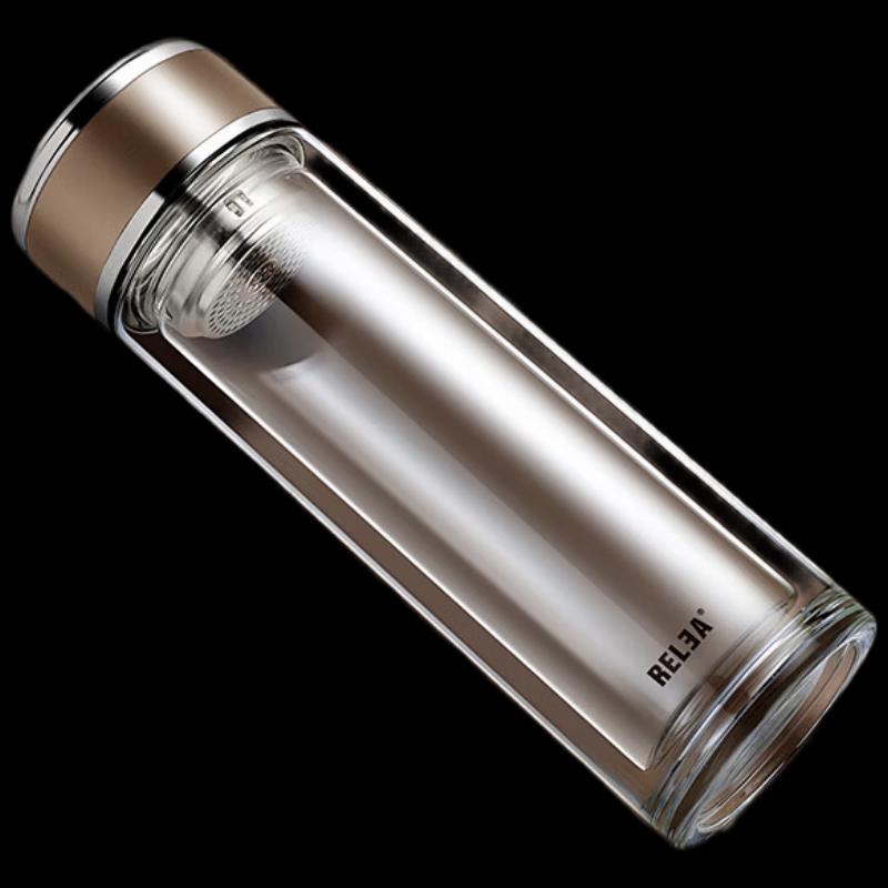 RELEA Mingjue Double-Layer Glass Tea Cup