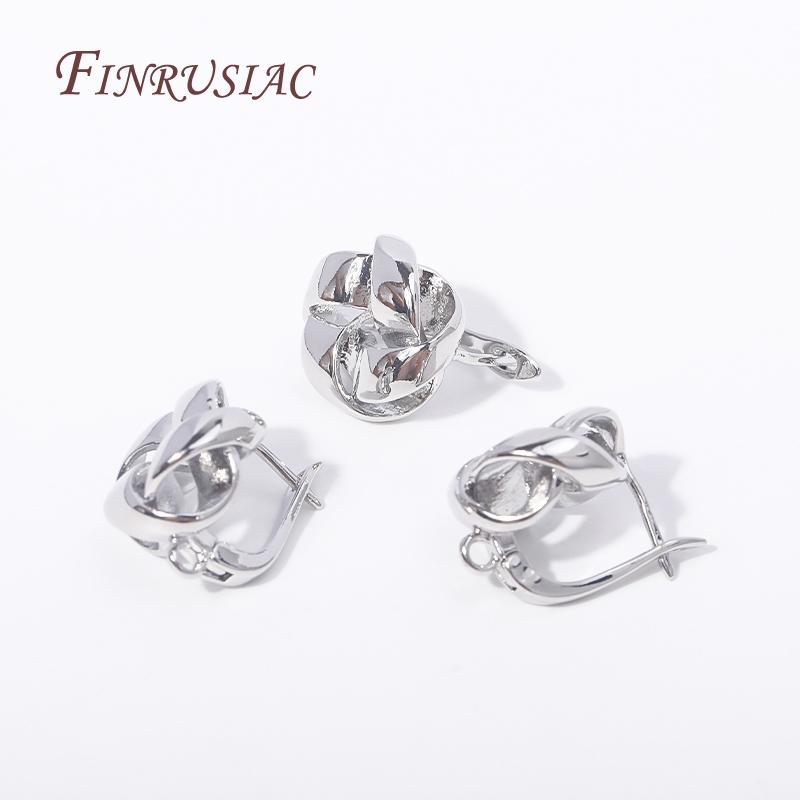 Trendy Earrings Accessories 18K Gold Plated Metal Round Earwires Earring Fasteners Hooks For DIY Women Ear Jewelry Making