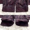 Used 45rpm paisley pattern shirt brown