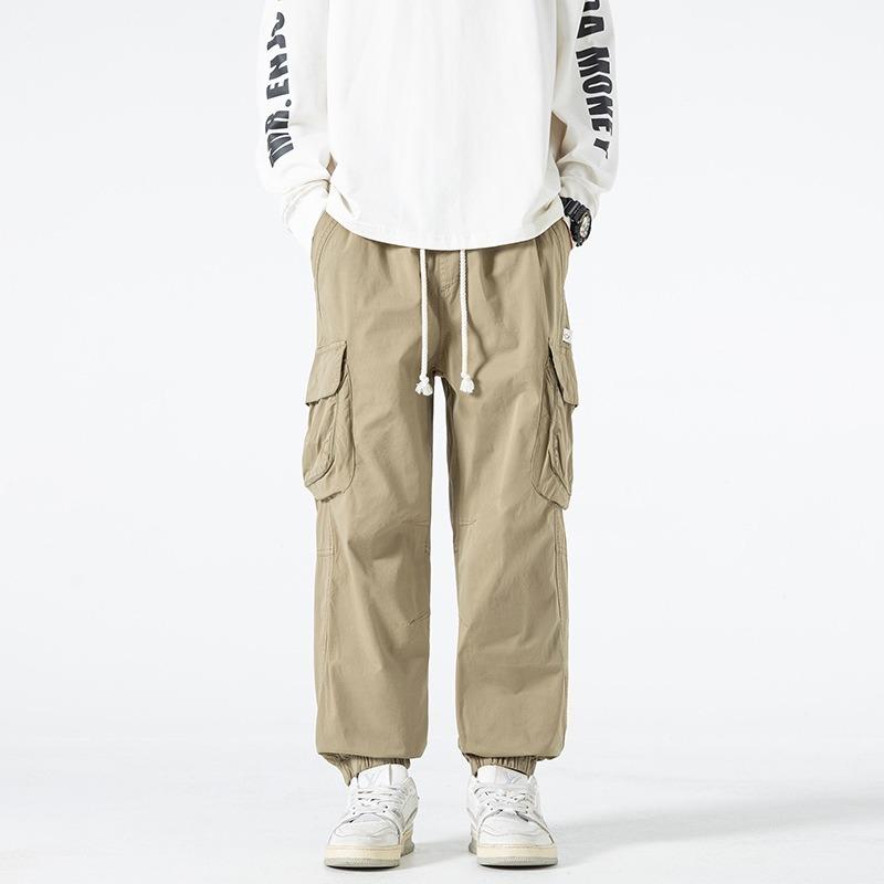 Men's Overalls Retro Loose Leggings Trendy Pants High-end Men's Casual Trousers Men's Trousers