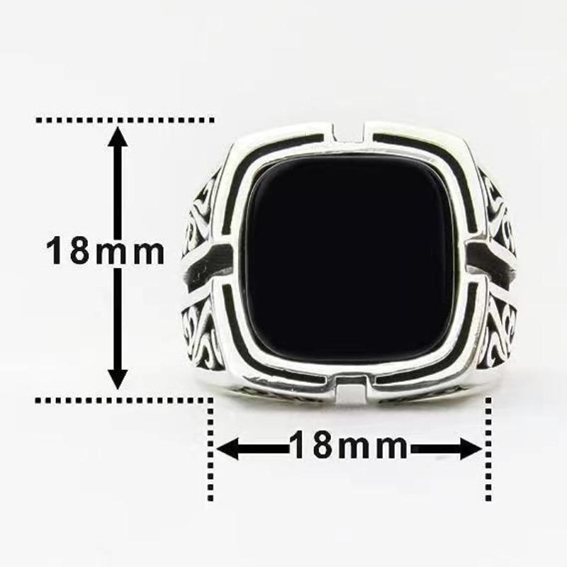 Mystery Totem Pattern Men'S Atmospheric Ring Ring