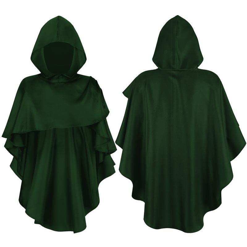 Mantianyu Halloween Grim Reaper Cloak Monk Priest Clothing Medieval Ancient Costume Monk Robe Performance Costume
