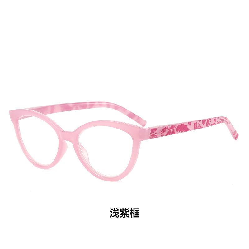 

Очки для чтения «кошачий глаз» для женщин, с большой оправой, с пружинной ногой, очки для чтения с высоким разрешением, женские + 400 degrees