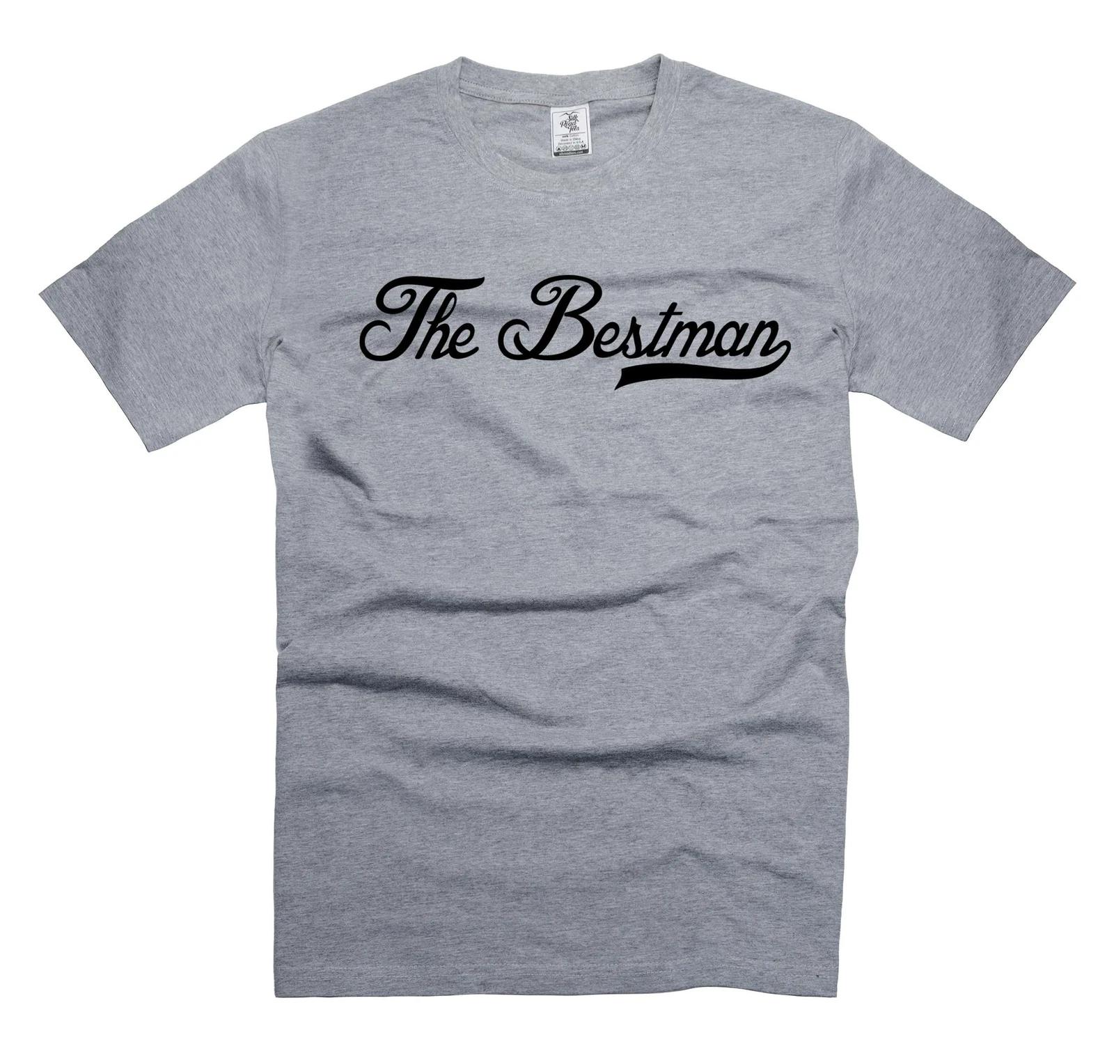 Mens The Bestman T-shirt Wedding Shirts Bachelor Party Shirts For Men Him XL
