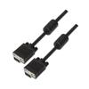 Aisens SVGA Cable with Ferrite - HDB15/Male-HDB15/Male - 3.0m for Monitor - Television and Projector - Black Color-A113-0072