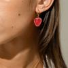 Nuevos Pendientes de Corazón de Gominola Coloridos de Moda para Mujer Diseño Dulce Lindos Encantadores Joyería para Fiesta Regalo