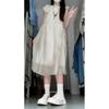 Xiaofei Sleeve White Girl Casual Dress Children's Summer New Temperament Seaside Vacation Fairy Long Dress