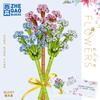 Modello Fiore Bouquet Eterno Blocchi da Costruzione Pianta Decorativa Creativa per Scrivania Casa Assemblare Mattoncini Giocattolo Educativo Regali per Bambine Bambini