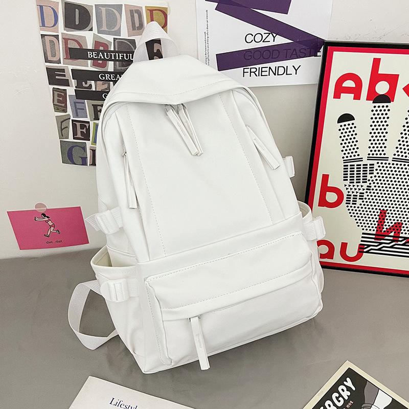 

Новый рюкзак большой вместимости, легкий рюкзак для отдыха и путешествий, простой рюкзак для колледжа для мужчин и женщин. белый