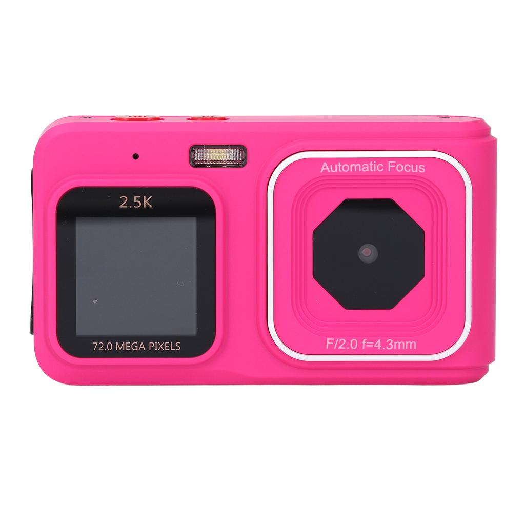 Digitalkamera 72MP 2.5K Videoausgabe Dual-Screen Kompaktkamera 16x Zoom Autofokus Selfie-Kamera für Reisen Zusammenkünfte