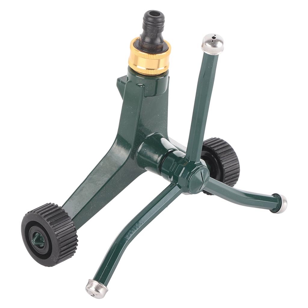 Metal Three Arm Sprinkler with G3/4 Connector Rustproof 360 degrees Rotating Irrigate Lawn Sprinkler