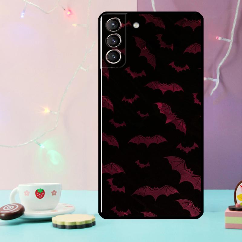 Vampire Bats Phone Case For Samsung Galaxy S24 Ultra S20 S21 S22 S23 S25 Ultra S9 S10 Plus S24 FE Cover