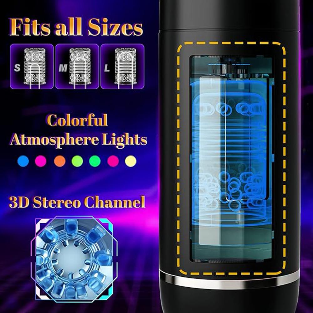 App Controlled Sex Toys for Men Male Masturbator Automatic Cup 10 Thrusting &Rotating Penis Stimulation Electric Male Stroker