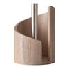 Mountain Paper Towel Holder Countertop Paper Towel Dispenser with Wood Base Metal Holder Spiral Design Rustic Paper Towel Roll Holder for Kitchen And