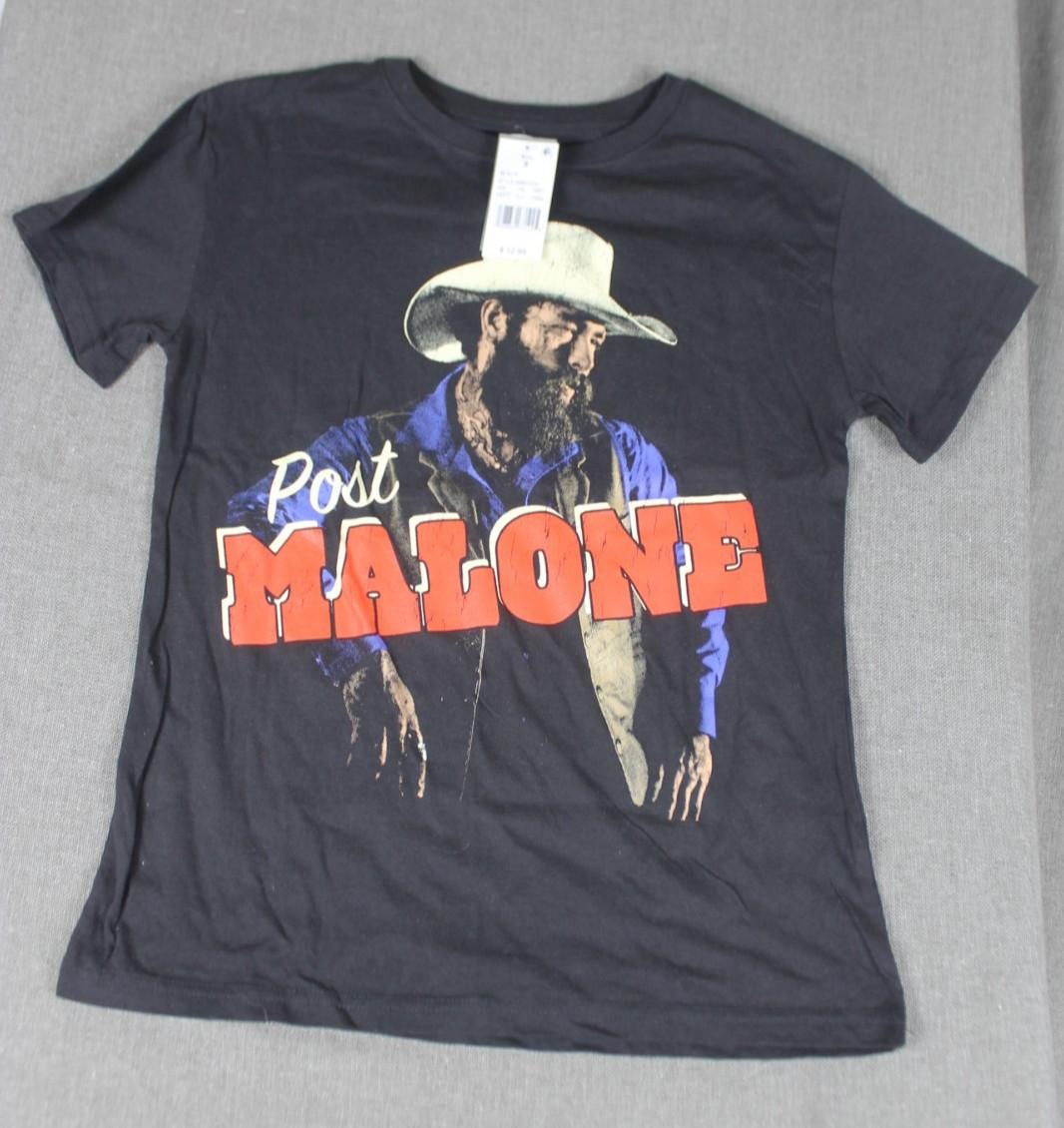 Post Malone Black Graphic Print T-Shirt Size XL Posty Co. Short Sleeve Brand New Unisex T-Shirt XXXXL