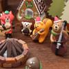 Christmas Cute Handmade Ornaments, Santa Claus Animal Decorations, Resin Small Ornaments for Tabletop and Vehicle Use, Craft Items