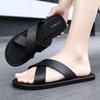 Fashion Black Men Slippers Four Seasons Hot Sale EVA Comfortable Sandals 2025 Large Size 46 Beach Shoes Slides Outdoor Fashion Men Shoes