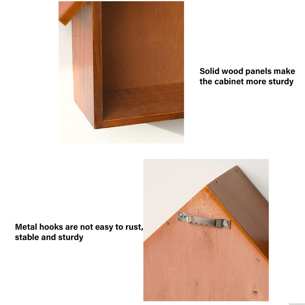 Small Houses Shelf Wood Materials Organizers Wall Mounted Designs for Home Decorative and Functional Storage Solution