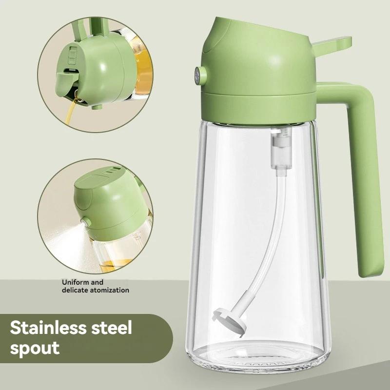 Oil Dispenser 2in1 Olive Sprayer For Cooking Oils Dispenser Accessories Home Air Fryer Outdoor Picnic Gadgets