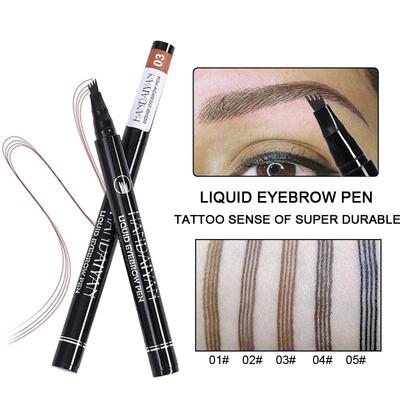 4 Point Eyebrow Pencil Waterproof Liquid Eyebrow Pen Makeup Long Lasting Cosmetic Microblading Brow Pen Tattoo Cosmetics