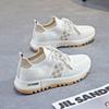 Sneaker Women's Fashionable Coconut Shoes Mesh Breathable Soft Bottom Running Shoes White Shoes