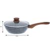 Patelnia Wok 24cm KINGHOFF Granit Wood KH-1583 1170
