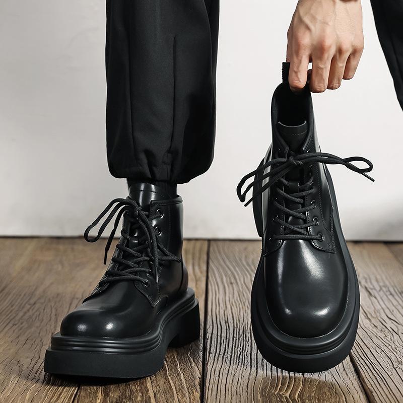 Thick-soled Martin boots men's boots fashion foreign style short boots European and American style short boots 2025 new single shoes 5011-M
