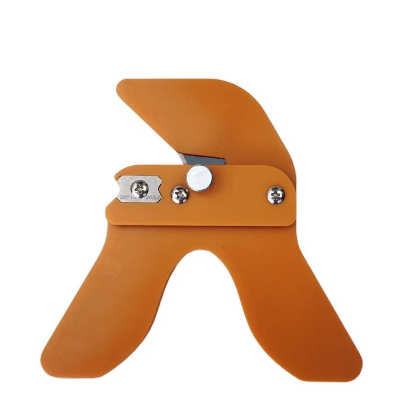 

2 in 1 Manual Trimming Blade Arc Straight Edge Banding Strip Scraper Board PVC Binding Edge Trimmer Deburring Tool Woodworking As shown