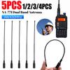 NA-771 Walkie-Talkie Antenna VHF UHF SMA Female Walkie Talkie UHF Flexible Antenna Dual Wide Band for Baofeng UV 5R UV-B5 BF-V8