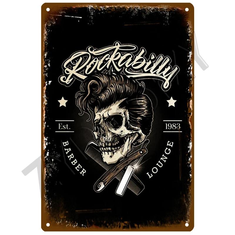 Barber Shop Plaque Metal Sign Vintage For Door Tin Sign Home Interior Paintings Mancave Wall Posters Room Decoration Decor Art