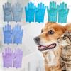 Pet Cleaning Gloves, Anti-Slip Pet Grooming Gloves, Silicone Soft Tooth Bathing Massaging Gloves, Multipurpose Glove for Pet Care And Household