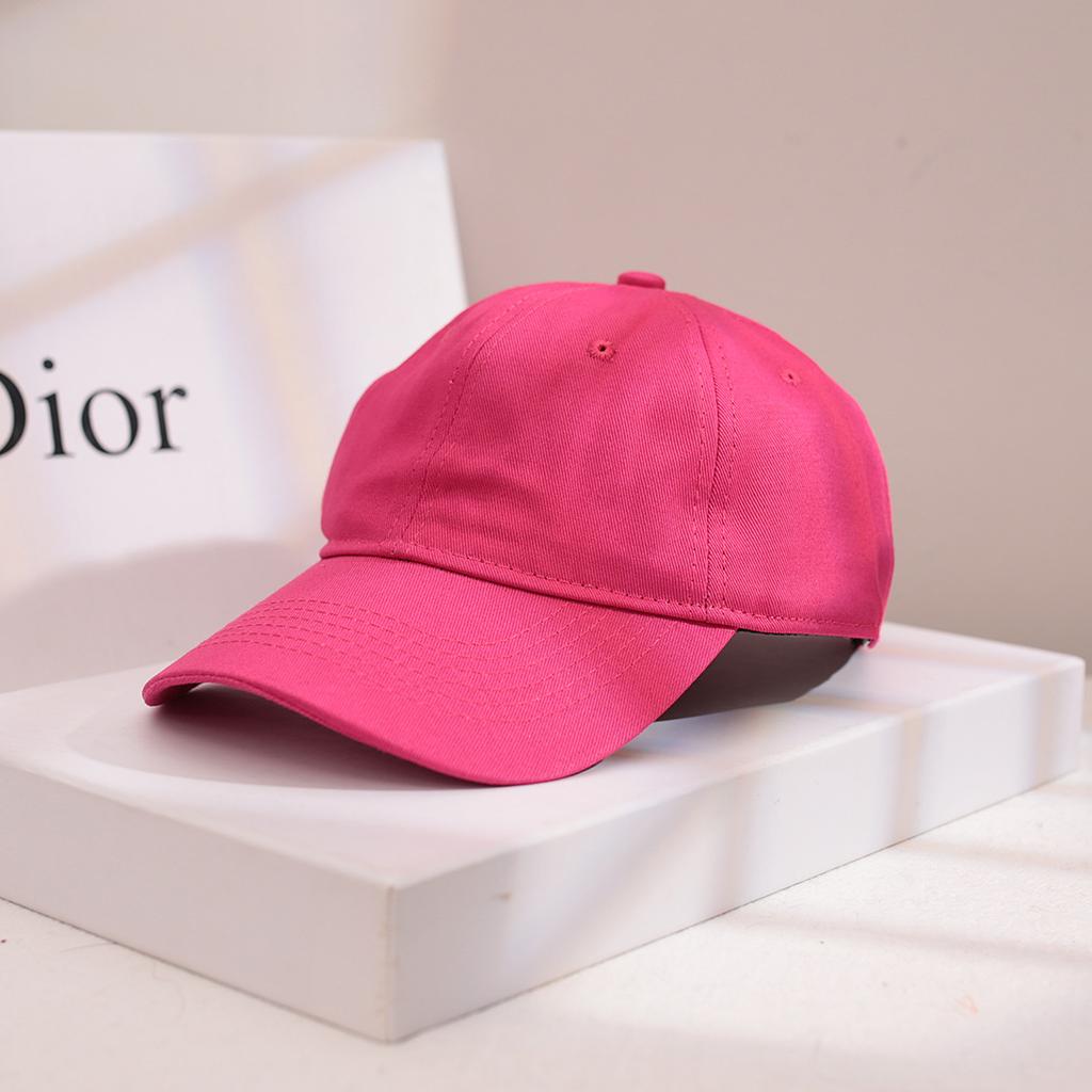 Men's and women's soft top solid color cap star ins show face small casual versatile trendy black baseball cap