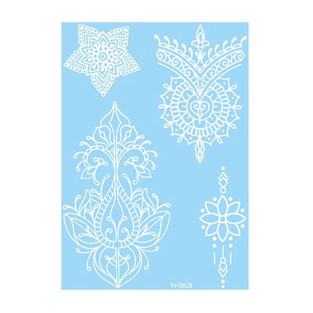 Falsches Henna Temporäres Tattoo Wasserübertragungs-Abziehbilder Körperkunst-Aufkleber Finger Hand Beine Arm