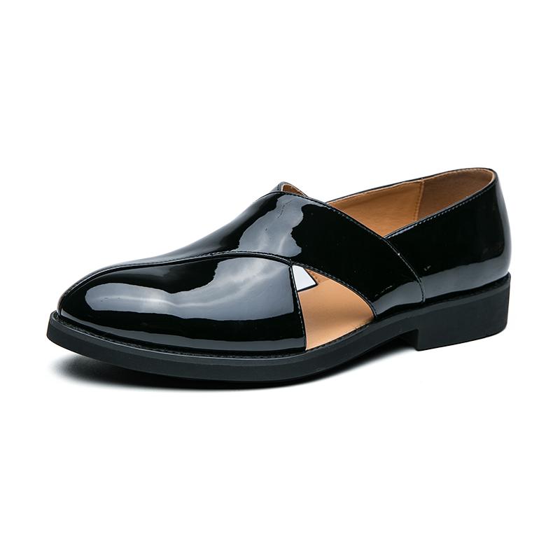 Fashion Business Summer Shoes Fashion Men's Design Styles Party Trend Street Walking Daily Office Work Black Leather Shoes 38-46
