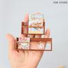 1/12 Mini Wall Bookshelf Model Miniature Study Furniture Decoration Scene Ornament