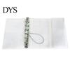 Portable Trifold Binder A6 A7 M5 Binder, 5/6-Rings Transparent Refillable Loose Leaf Budget Folder, Planner Notebook Cover for School, Office, Meeting