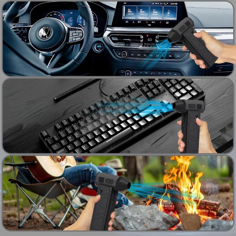Jet Dry Blower 130000RPM Jet Blower Air Blower Jet Fan Cordless Jet Fan Blower Jet Dry Blower for Car Cleaning Camping
