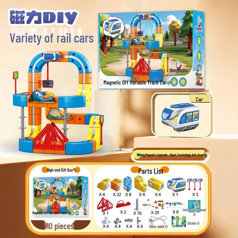 Blocs de construction compatibles pour circuit à billes pour enfants de 3 à 6 ans: Jouets éducatifs à glissade pour garçons et filles