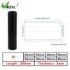 UXCELL 1 Pcs 22/25/28/30/32/35/38/40 mm ID 200mm Length 4mm Thickness 0 Degree Black Car Silicone Hose Coolant Hose Universal